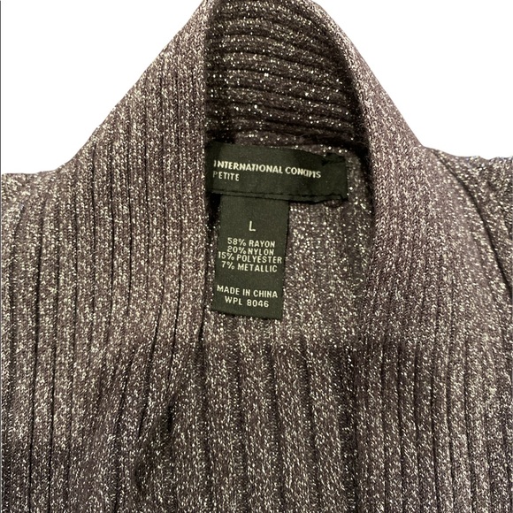 INC ribbed sparkle sweater - Picture 3 of 5